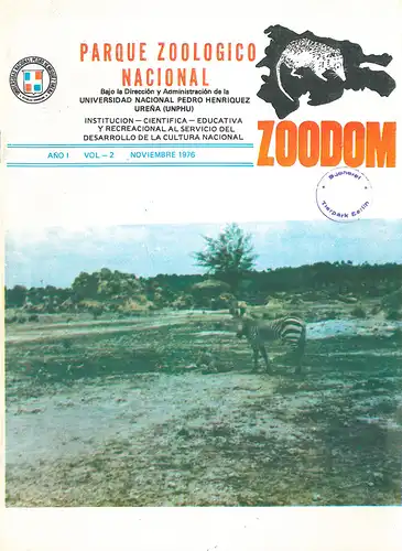 Zoodom Ano 1 Vol. 2 Noviembre 1976. 