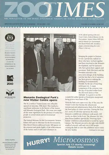 Zoo Times Newsletter, Vol. 14 Nr. 2. 