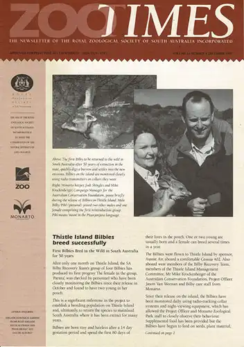 Zoo Times Newsletter, Vol. 14 Nr. 4. 