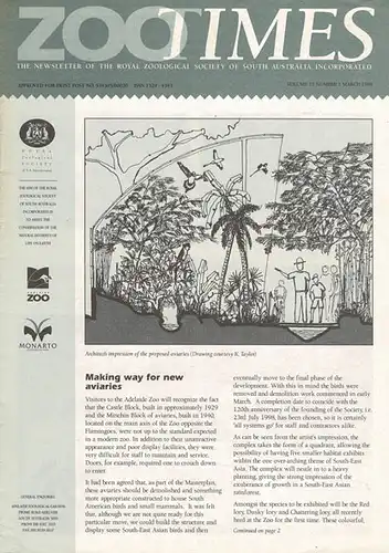 Zoo Times Newsletter, Vol. 15 Nr. 1. 