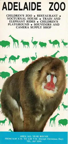 Faltblatt (Mandrill). 