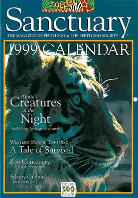 Sanctuary. The Magazine of Perth Zoo & Perth Zoo Society. Inkl. Kalendar für 1999. 