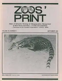 Zoos' Print - News of Zoos in India; Vol. VIII, Nr. 9. 