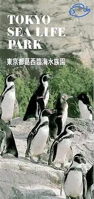 Faltblatt mit Plan (Humboldtpinguine). 