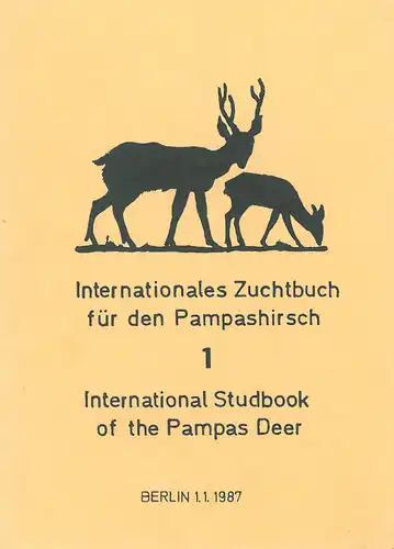 Int. Zuchtbuch für den Pampashirsch. 