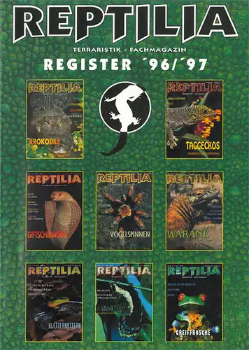 Reptilia. Register. 1996 - 2003, 2005. (8 Hefte). 