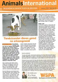 AnimalsInternational Bescherm de dieren tegen de beesten Januari 2005 - Nuimmer 85. 