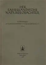 Der sauerländische Naturbeobachter Nr. 4, 1957. 