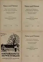 Natur und Heimat. Blätter für den Naturschutz und alle Gebiete der Naturkunde, zugleich amtliches Nachrichtenblatt für Naturschutz in der Provinz Westfalen. 10. Jahrgang, Hefte 1, 2, 3 und Beiheft: Naturschutz in Westfalen. 