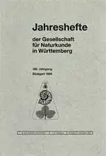 Jahreshefte der Gesellschaft für Naturkunde in Württemberg. 150. Jahrgang 1995. (Inhalt u.a.: Populationsbiologie   ein Aktionsfeld auch für Naturkundler?!, Schichtenfolge und Archosaurier.. 