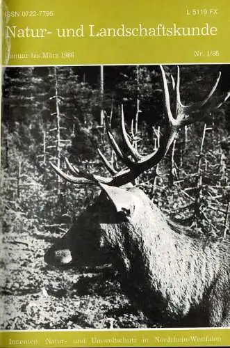 Natur- und Landschaftskunde in Westfalen Jahrgang 1986. 