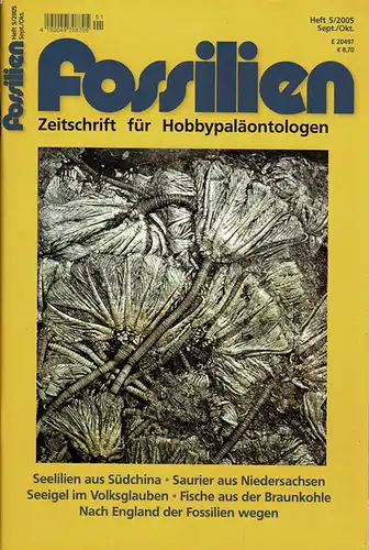 Fossilien. Zeitschrift f?r Hobbypal?ontologen. 22. Jahrgang, Heft 5, September/Oktober 2005. 