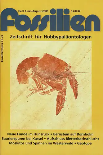 Fossilien. Zeitschrift f?r Hobbypal?ontologen. 22. Jahrgang, Heft 4, Juli/August 2005. 