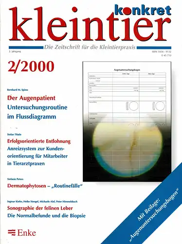 Kleintier Konkret: Die Zeitschrift für die Kleintierpraxis. 3. Jg., Heft 2 (2000). 