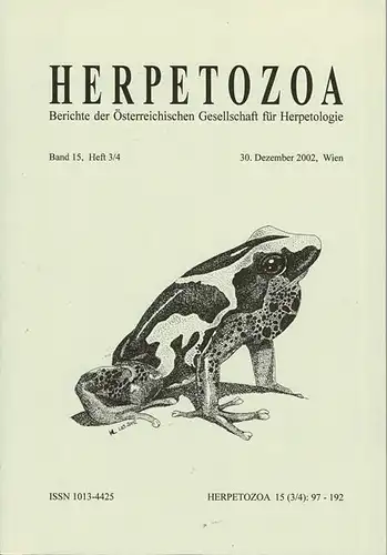 Herpetozoa Band 15, Heft 3/4. 