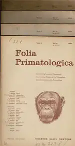 Folia Primatologica - Volume 2, No. 1-4. Contents for example: Les Chances Primatologiques de L'Est-Afrticain. 