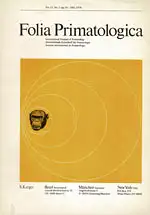 Folia Primatologica - Volume 12, No. 2. Contents for example: The Menstrual Cycle and Sexual Behaviour in a Troop of Free Ranging Chacma Baboons (Paio ursinus). 