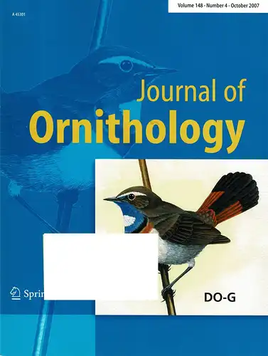 Journal of Ornithology. Volume 148, Number 4, October 2007. 