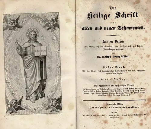 Die heilige Schrift des Alten und Neuen Testamentes. Aus der Vulgata. Erster  bis Sechster Band. 