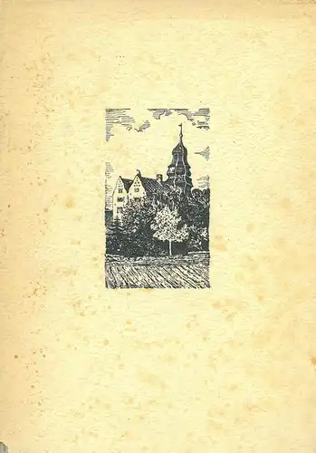 Geschichte Büderichs bei Düsseldorf. Mit persönlicher Widmung des Autors an Pfarrer Dr. Klinkhammer. Von Theodor Hellmich in veränderter Auflage herausgegeben von Franz Hellmich in Büderich. inklusive 1 losen Karte als Beilage. 