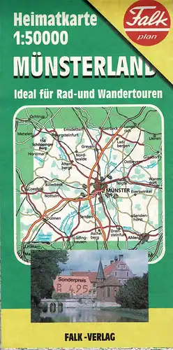 Heimatkarte Münsterland. Ideal für Rad und Wandertouren. 1:50000. 