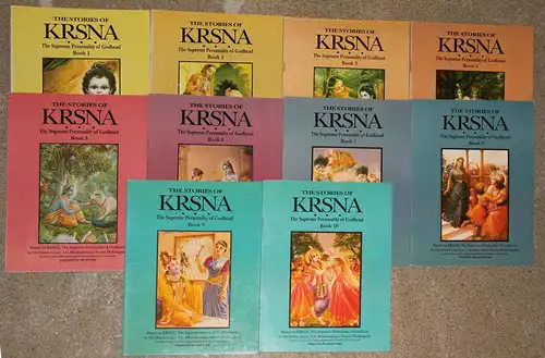 The Stories of Krsna. The Supreme Personality of Godhead. Book 1 to 10 - complete set. 