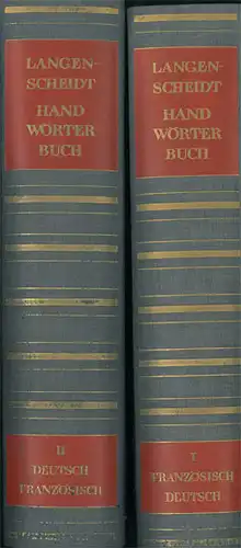 Langenscheidts Handwörterbuch Französisch 2 Bände. 