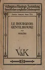 Le Bourgeois Gentilhomme par Moliere: Theatre francais Band 28. 