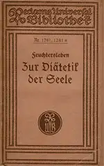 Zur Diätetik der Seele. 
