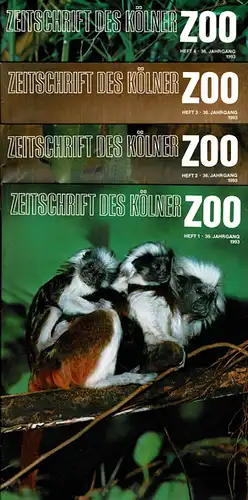 Die Zeitschrift des Kölner Zoos, H. 1-4, 36. JG. 