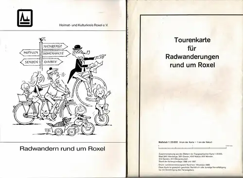 Radwandern rund um Roxel. Mit "Tourenkarte für Radwanderungen rund um Roxel" (Kombination offiz. Karten) [Beiträge zur Ortsgeschichte, zur Kultur- und Landschaftspflege, Heft 2]. 