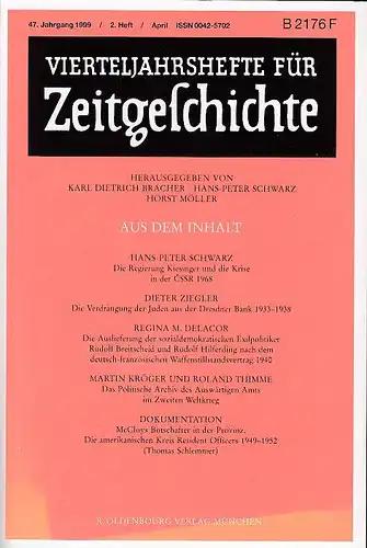 Vierteljahreshefte f?r Zeitgeschichte. 47. Jahrgang, 2. Heft, April 1999. 