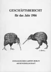 Gesch„ftsbericht fr das Jahr 1986. 