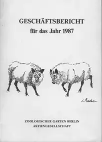 Gesch„ftsbericht fr das Jahr 1987. 