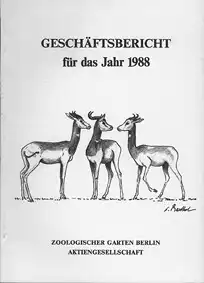 Gesch?ftsbericht f?r das Jahr 1988. 