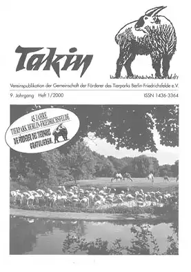 Takin (Vereinspublikation), 9. Jahrgang, Heft 1/2000. 