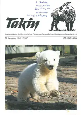 Takin (Vereinspublikation), 16. Jahrgang, Heft 1/2007. 