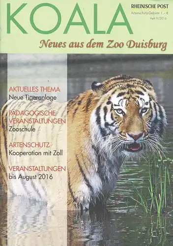 Zoo-Journal Koala, Heft 9/2016. 