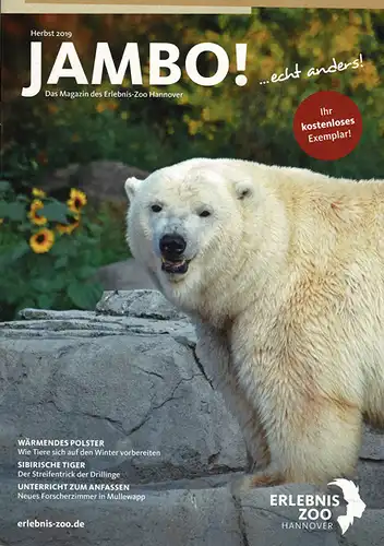 Jambo!, das Magazin des Erlebnis-Zoo Hannover, Herbst 2019. 