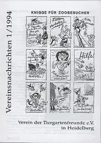 Vereinsnachrichten der Tiergartenfreunde Heidelberg 1/1994. 