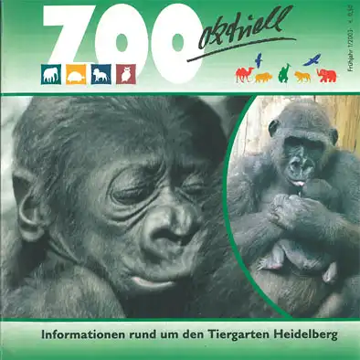 Zoo Heidelberg aktuell, 1/2003 (Verein der Tiergartenfreunde Heidelberg e.V.). 