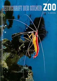 Die Zeitschrift des Kölner Zoos, H. 1, 16. JG mit Jabe 1974. 