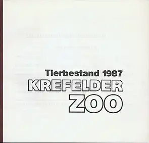 Tierbestand 1987. 