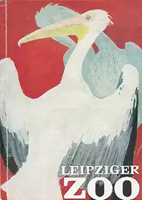 Zooführer (Zeichnung Pelikane). 