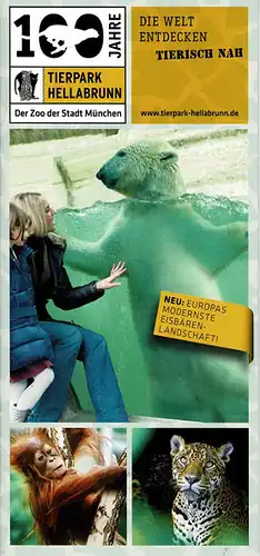 Lageplan und Infos (Eisbär und zwei kleine Bilder). 