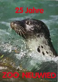 25 Jahre, 28 Tierkarten, Lageplan (Seehund). 