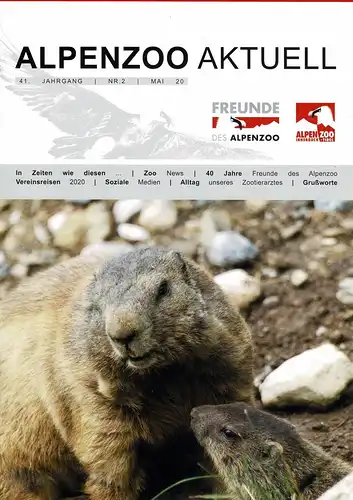 Alpenzoo Aktuell, Vereinszeitung des Vereins der Freunde des Alpenzoo, Nr. 2, 2020, Jg. 41. 