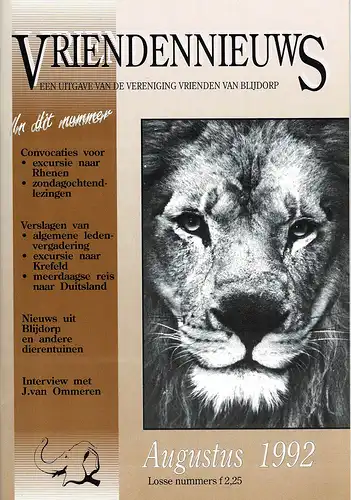 Vriendennieuws 14e jg,aug, nr 3. 