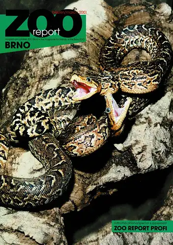 ZOO Report, the magazine for friends of the Brno Zoo + Zoo Report Profi, March 2001. 