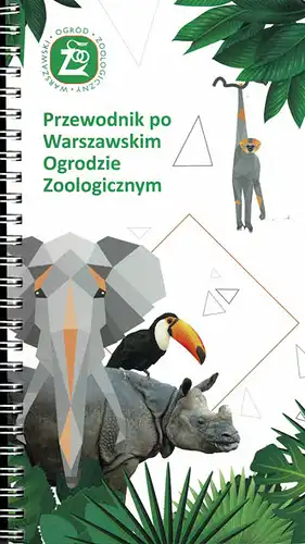 Przewodnik po Warszawskim Ogrodzie Zoologicznym (illustrierter Elefant u. Tiere). 